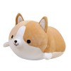 JAWSEU Cute Corgi Chien poupée en Peluche, Dessin animé en Peluche poupée Animal, Doux en Peluche Chien Dessin animé Coussin 