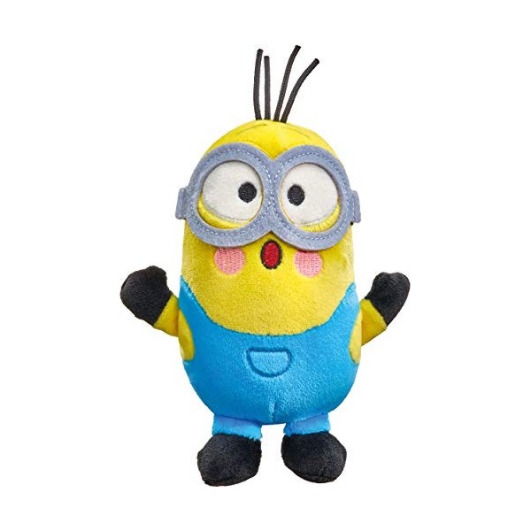 Schmidt Spiele- Minions Kevin étonné Peluche 16 cm, 42732, coloré