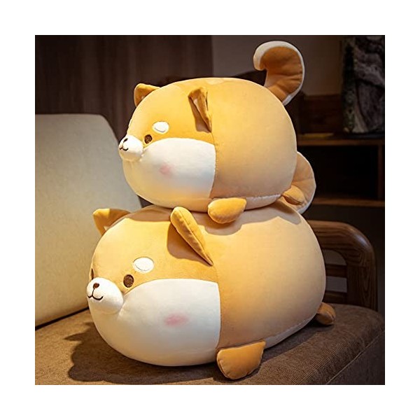 BYNYXI Shiba inu Peluche, 35cm Corgi Chien en Peluche Kawaii Peluche Peluche Jouets Coton Chien poupées Doux Dessin animé Pel