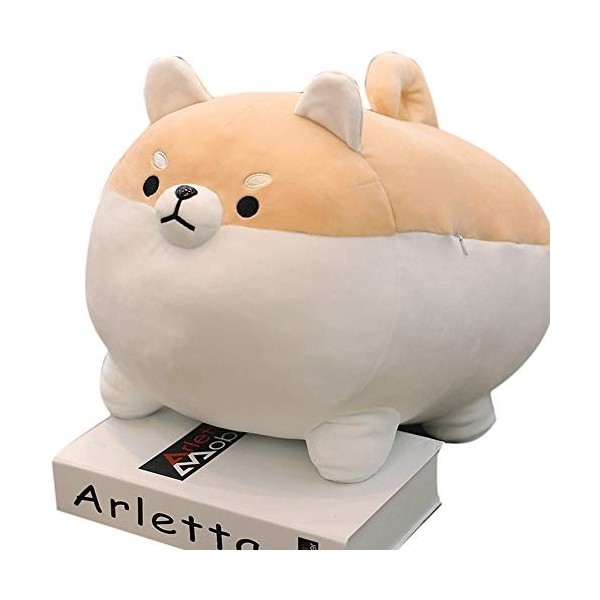 BYNYXI Shiba inu Peluche, 35cm Corgi Chien en Peluche Kawaii Peluche Peluche Jouets Coton Chien poupées Doux Dessin animé Pel