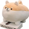 BYNYXI Shiba inu Peluche, 35cm Corgi Chien en Peluche Kawaii Peluche Peluche Jouets Coton Chien poupées Doux Dessin animé Pel