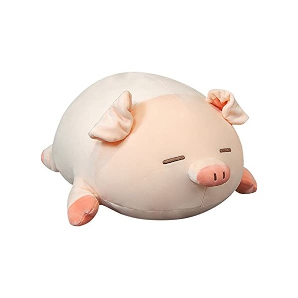 ikasus Cochon Étreindre Oreiller Peluche Animal Coussin Moelleux Oreillers en Peluche Poupée Mignons Confort Jouets Coussins 