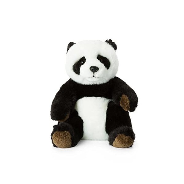 WWF - Peluche Panda - Peluche Réaliste avec de Nombreux Détails Ressemblants - Douce et Souple - Normes CE - Panda Assis - Ha