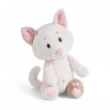 NICI Chat Love 25cm Blanc Douce et Durable, Mignonne Peluche à câliner, pour Jouer, pour Enfants et Adultes, Une Excellente i