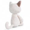 NICI Chat Love 25cm Blanc Douce et Durable, Mignonne Peluche à câliner, pour Jouer, pour Enfants et Adultes, Une Excellente i