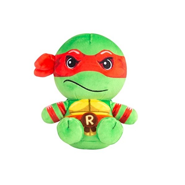 Club Mocchi Mocchi Tomy - Peluche Tortues Ninja Raphael 15 cm- Peluches TMNT à Collectionner - Jouets sous Licence Officielle