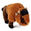 Zappi Co Bison en Peluche Douce pour Enfants 22 cm - Jouet en Peluche Safari Animal de la Jungle - Idéal pour Les Nouveau-n