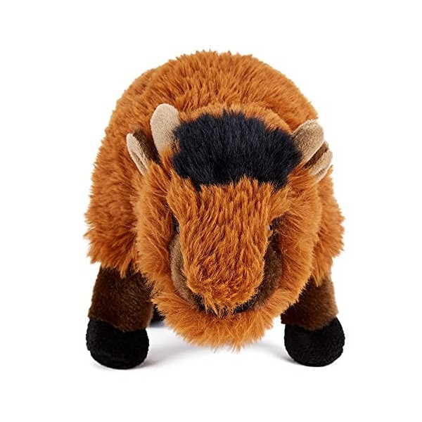 Zappi Co Bison en Peluche Douce pour Enfants 22 cm - Jouet en Peluche Safari Animal de la Jungle - Idéal pour Les Nouveau-n