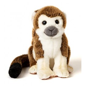 Uni-Toys - Tête de mort avec bébé assis - 19 cm hauteur - peluche AFFE, singe - peluche, doudou