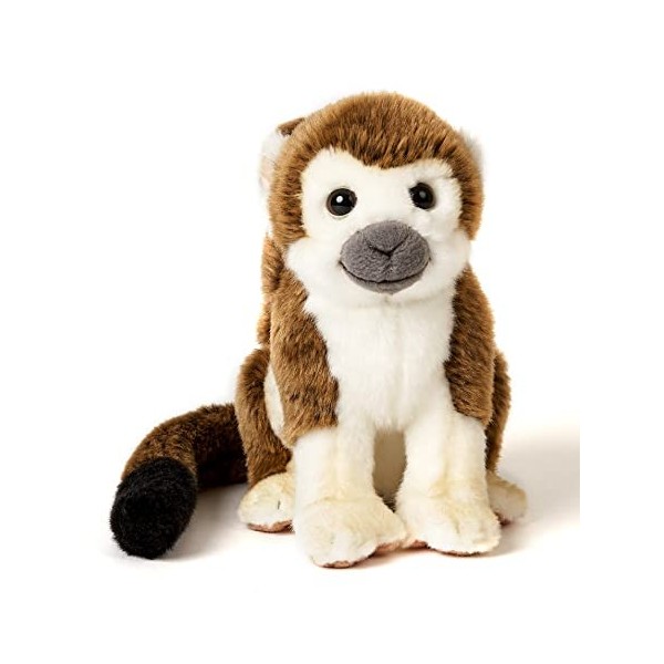Uni-Toys - Tête de mort avec bébé assis - 19 cm hauteur - peluche AFFE, singe - peluche, doudou