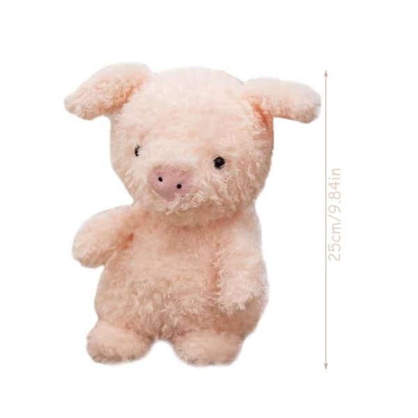 Cochon Peluche Mignonne Animaux en Peluche Cochon 25cm Jouets Peluche en Forme De Cochon Haute Qualité avec des Matériaux Dou