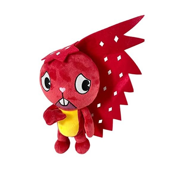 Anime HTF Happy Tree Friends Jouet en Peluche, Flaky Flippy Fliqpy Nutty Plushie Figure Cartoon Animal en Peluche Poupée Douc