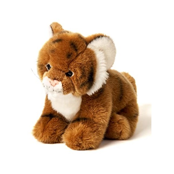 Uni-Toys - Tigre assis - 19 cm hauteur - Peluche sauvage - Peluche - Doudou