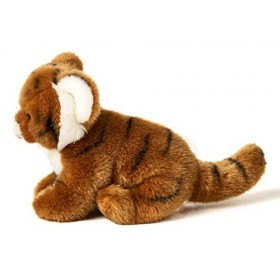 Uni-Toys - Tigre assis - 19 cm hauteur - Peluche sauvage - Peluche - Doudou