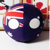 Polandball Countryball Poupée en Peluche, Cosplay Ukraine Espagne Portugal Pologne Boule Peluche Pendentif Mini Oreiller, Cad