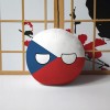 Polandball Countryball Poupée en Peluche, Cosplay Ukraine Espagne Portugal Pologne Boule Peluche Pendentif Mini Oreiller, Cad