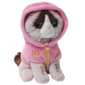 Enesco - 4056239 - Gund - Peluche Chat Grumpy - Sweat Rose