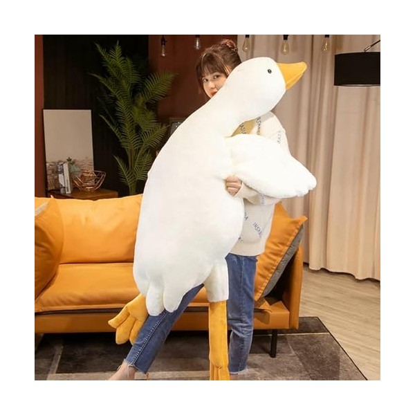 SaruEL Grosse oie en Peluche Jouet Gros Canard poupée Peluche Animal Oreiller de Couchage Enfants Filles Cadeau de Noël Cadea