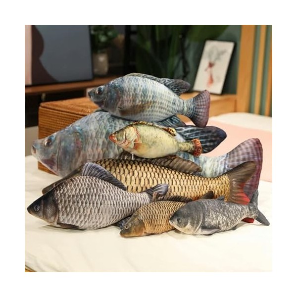 KiLoom Simulation Drôle Poisson Jouets en Peluche Peluche Animal Doux Carpe Oreiller en Peluche Coussin De Sommeil Créatif po