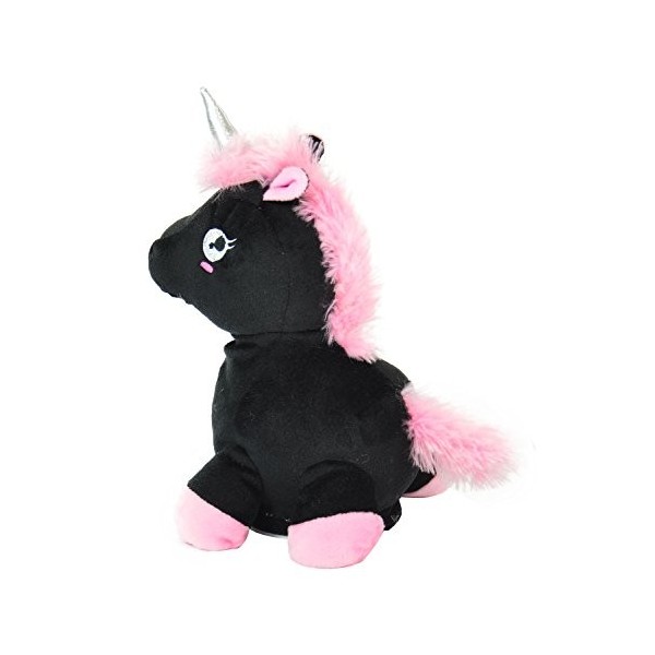 Kögler 75666 – Laber – La Licorne Qui répète Tout– Peluche Noir