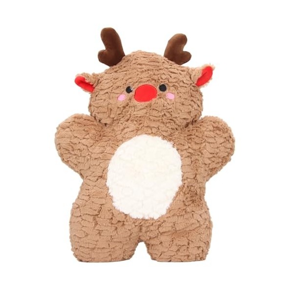 Animal en Peluche de Cerf, Poupées de Figurines de Cerf Délan, Poupée Délan en Peluche Douce, Jouet Animal pour Bébés Enfan