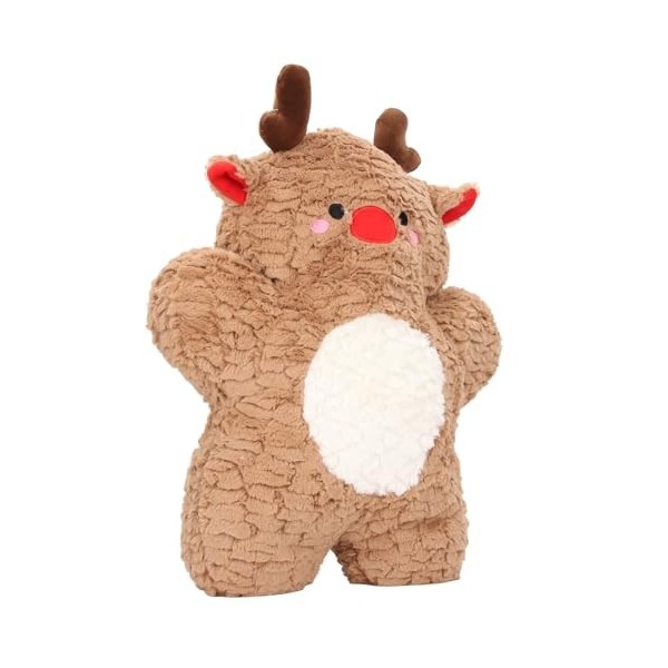 Animal en Peluche de Cerf, Poupées de Figurines de Cerf Délan, Poupée Délan en Peluche Douce, Jouet Animal pour Bébés Enfan