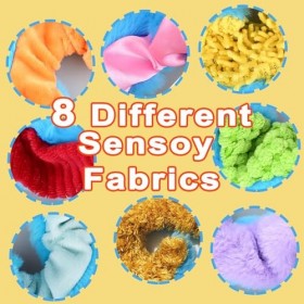 Omuyasi Peluche Pieuvre Jouet Bebe 1 an, Kawaii Montessori Sensoriel Jouet Enfant 1 2 3 Ans avec 8 Tentacules Texturés, Cadea