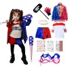 JMOCD Harley Costume Cosplay Enfant, 120 CM 