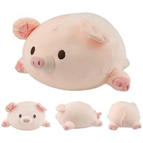 Surplex Cochon en Peluche Joufflu Jouet Oreiller Cochon en Peluche Rose, Mignon Peluche Coussin Animal Jouets doreiller étre