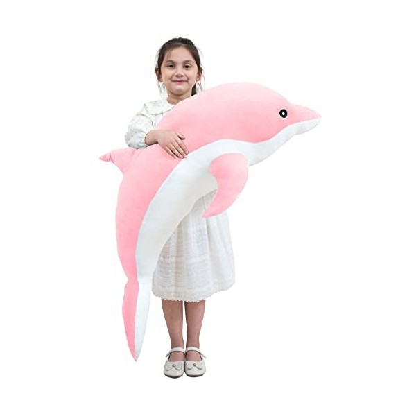 Kekeso Dauphin Jouets en Peluche Belle Peluche Douce Animal éTreignant Oreiller Dauphin PoupéEs pour Enfants Filles Dormir Co