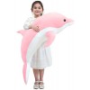 Kekeso Dauphin Jouets en Peluche Belle Peluche Douce Animal éTreignant Oreiller Dauphin PoupéEs pour Enfants Filles Dormir Co