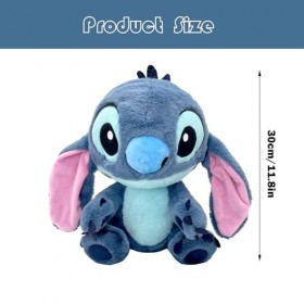 Peluche Stitch, Jouet en Peluche Stitch 30cm, Ubephant Stitch Poupée Soft Stuffed Doll Peluche Anime Peluches Stitch Poupee C
