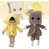 Little Nightmares Plush Toy Mignons Peluche Nightmare Six and Mono Nomes Poupée en Peluche pour Enfants Anniversaire Jeux Fan