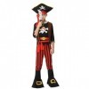 AlagiFun Costume de pirate pour enfants, ensemble de déguisement de jeu de rôle de pirate dHalloween pour garçons de 3 4 ans