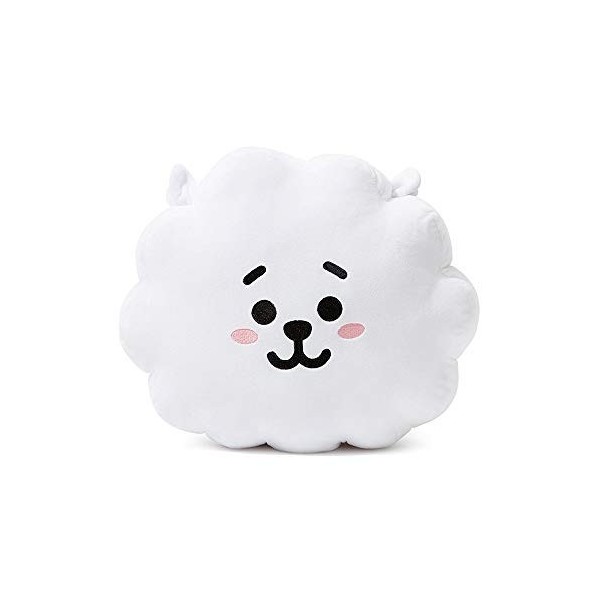 Adorable coussin en peluche douce avec motif de dessin animé cœur, S 