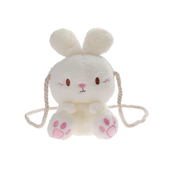 Petit Sac à Bandoulière Pour Femme Avec Motif Lapin – Tissu Léger, Fermeture éclair, Style Décontracté | Idéal Pour Loisirs, Sport, Voyage - 3