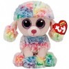 YOUHA TY Beanie Boos Peluche Animal Jouet Licorne Chien Hibou Éléphant Flamingo Enfants Jouets 15cm Arc-en-Caniche