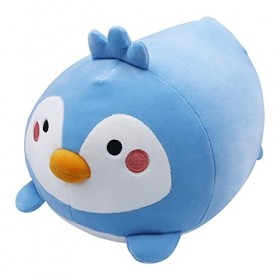 Oreiller en peluche pingouin en peluche - Oreiller câlin - Oreiller en peluche doux - Oreiller en peluche kawaii - Coussin co