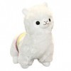 NIDONE Peluche dalpaga 50 cm, Peluche de Lama, Peluche dalpaga, Coussin de câlin Mignon pour Enfants, Blanc