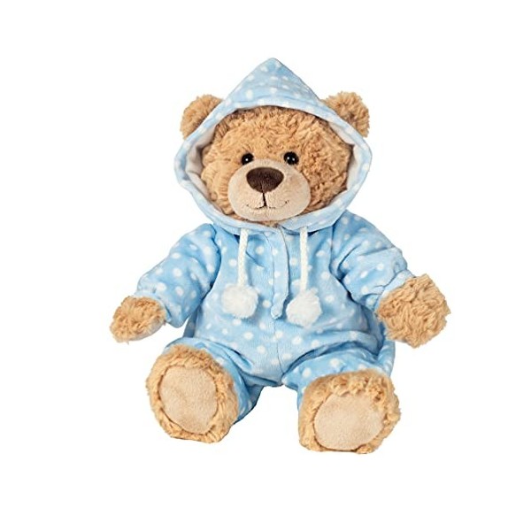 Teddy Hermann 91387 Ours en peluche Bleu 30 cm