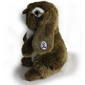 Hopsi Peluche lapin avec oreilles tombantes Marron