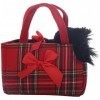 Aurora, 60328, Fancy Pal, Scottie in Tartan Bag, 8In, Peluche, Noire, Rouge and Black