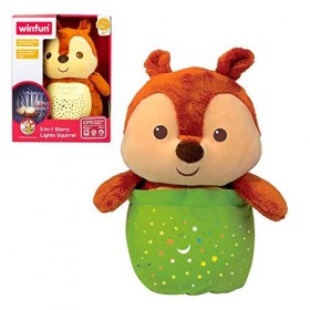 winfun ColorBaby 46320 Ardille 2 en 1 en Peluche et projecteur avec lumières et Sons