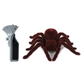 ZJchao Tarentule Télécommandée, Araignée Jouet Télécommandée, Araignée en Peluche Douce Effrayante Drôle, Jouet Cadeau pour E