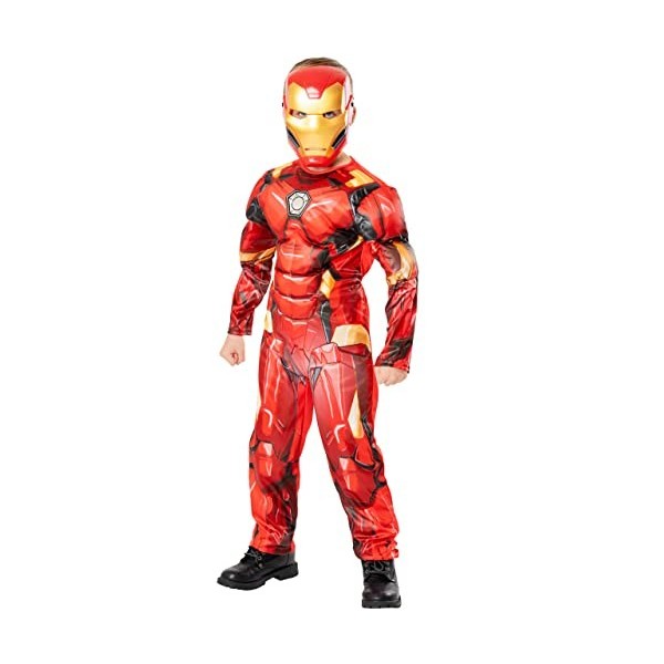 Marvel Garçons Déguisement Iron Man Rouge 3-4 Ans