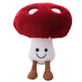 Aeihevo HEPVET Peluche Champignon - Jouet en Peluche aux Champignons - Adorables Champignons Rouges Jouets Champignons en Pel