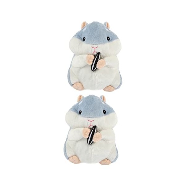 SAFIGLE Jouet en Peluche Hamster Peluches Kawaii Cadeau De Jouet De Hamster Mignon Oreiller Câlin en Peluche Animaux en Peluc