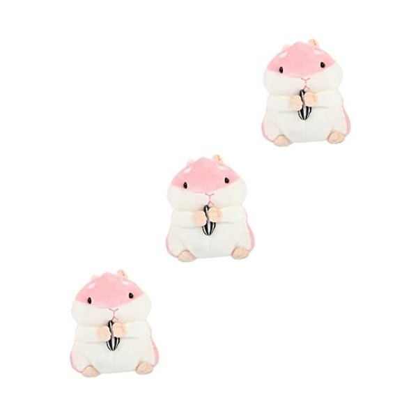 SAFIGLE Jouet en Peluche Hamster Peluches Kawaii Cadeau De Jouet De Hamster Mignon Oreiller Câlin en Peluche Animaux en Peluc