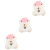 SAFIGLE Jouet en Peluche Hamster Peluches Kawaii Cadeau De Jouet De Hamster Mignon Oreiller Câlin en Peluche Animaux en Peluc