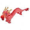 ABOOFAN Nouvel an Chinois 2024 Dragon en Peluche Zodiaque Dragon Poupées 60 Cm De Long Dragon Peluche Oreiller en Peluche Ann